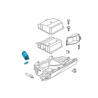 OEM BMW M3 Interior Light Diagram - 63-31-6-972-605