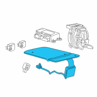 OEM 2020 Chevrolet Equinox Passenger Discriminating Sensor Diagram - 84877096