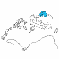 OEM 2017 BMW X5 Exhaust Gas Recirculation Valve Diagram - 11-71-7-810-871