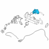 OEM 2017 BMW 328d xDrive Exhaust Gas Recirculation Valve Diagram - 11-71-7-810-871