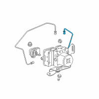 OEM 2007 Jeep Grand Cherokee Tube Assembly-Master Cylinder To HCU Diagram - 52124077AB