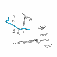 OEM 2013 Toyota 4Runner Stabilizer Bar Diagram - 48811-60340