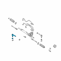 OEM 1996 Nissan Quest Socket Kit-Tie Rod, Outer Diagram - 48520-7B025