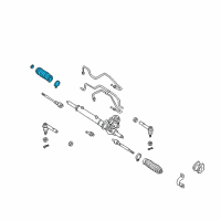 OEM Nissan Quest Boot Kit-Power Steering Gear Diagram - 48203-0B025