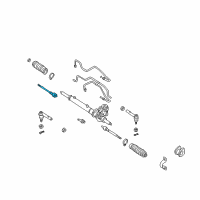 OEM 1995 Nissan Quest Socket Assy-Tie Rod, Inner Diagram - 48521-7B000