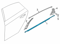 OEM 2020 Hyundai Sonata W/STRIP Assembly-RR Dr Belt O/S LH Diagram - 83210-L1000