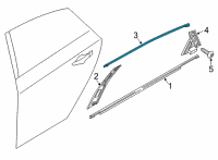 OEM 2021 Hyundai Sonata MOULDING Assembly-RR Dr Frame, LH Diagram - 83850-L1000