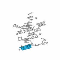 OEM 2002 Cadillac DeVille CASE, A/C Evaporator Diagram - 52473310