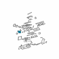 OEM 2003 Cadillac DeVille Actuator Diagram - 89018381