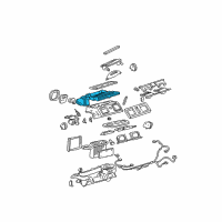 OEM 2001 Cadillac DeVille Case, A/C Evaporator Upper Diagram - 52497488