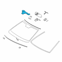 OEM 2010 Lexus LS460 Cover, Rain Sensor Diagram - 75631-50040