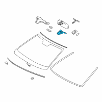 OEM 2010 Lexus LS460 Cover, Rain Sensor Diagram - 89943-50030