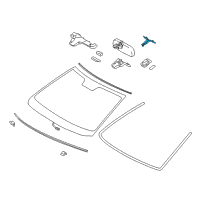 OEM Lexus LS460 Cover, Inner Rear View Diagram - 87818-50050