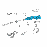 OEM 2010 Jeep Wrangler Column-Steering Diagram - 55351277AK