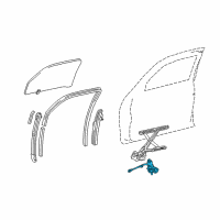 OEM Toyota Tundra Window Motor Diagram - 85710-0C060