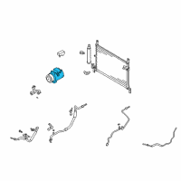 OEM 2009 Nissan GT-R Compressor Assy-Cooler Diagram - 92600-JF00C