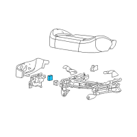 OEM 2005 Chevrolet Colorado Adjuster Switch Diagram - 89041625