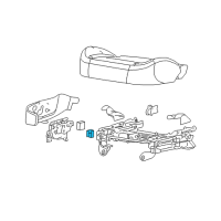 OEM 2009 GMC Canyon Lumbar Switch Diagram - 25982130