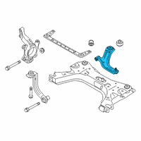 OEM 2019 Nissan Sentra Link COMPL-Transverse, LH Diagram - 54501-9AM1B