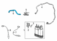 OEM 2021 Jeep Grand Cherokee L Hose-PURGE Diagram - 5281339AB