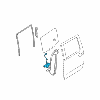 OEM 2015 Nissan Titan Motor Assembly - Regulator, LH Diagram - 82731-9FJ0A