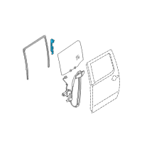 OEM 2015 Nissan Titan Sash Assy-Rear Door, Rear RH Diagram - 82216-8S500