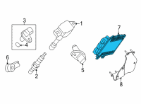 OEM 2020 Nissan Frontier Blank Engine Control Module Diagram - 23703-9BT0A