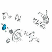 OEM Kia Stinger Front Brake Disc Cover Diagram - 51755J5500