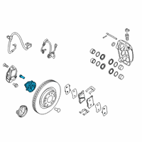 OEM 2019 Kia Stinger Front Wheel Hub Assembly Diagram - 51750J5000