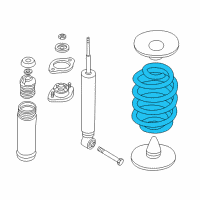 OEM 2001 BMW 325xi Barrel Spring Rear Diagram - 33-53-6-756-983