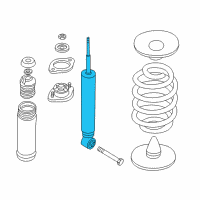 OEM 2001 BMW 330xi Rear Shock Absorber Diagram - 33-50-6-752-402