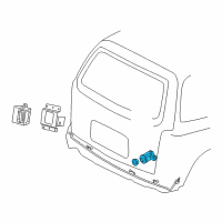 OEM 2007 Buick Terraza Distance Sensor Diagram - 89047101