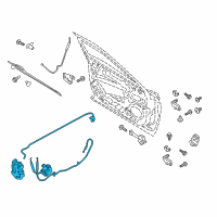 OEM 2018 Lincoln Continental Lock Actuator Diagram - GD9Z-54219A65-G