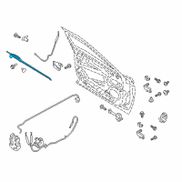 OEM Lincoln Handle, Outside Diagram - GD9Z-5422404-ADPTM