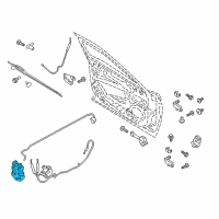 OEM 2017 Lincoln Continental Latch Diagram - GD9Z-54219A65-H