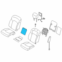 OEM Infiniti QX80 Heater Unit Front Seat Back Diagram - H7685-1A69D