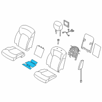 OEM Infiniti QX80 Heater Unit-Front Seat Cushion Diagram - H7385-1A69D
