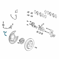 OEM 2017 Acura TLX Sensor Assembly, Rear Diagram - 57470-TZ7-A51