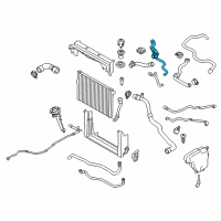 OEM BMW 760Li Coolant Hose Diagram - 17-12-7-591-087