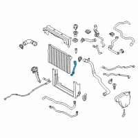 OEM 2009 BMW 750Li Engine Coolant Hose Diagram - 17-22-7-575-387