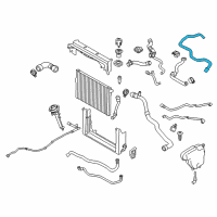 OEM 2013 BMW 760Li Radiator Coolant Hose Diagram - 17-12-7-589-929