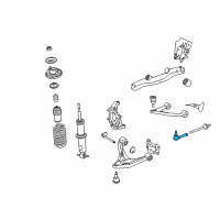 OEM 2008 Saturn Sky Outer Tie Rod Diagram - 15840473