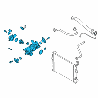 OEM 2012 Kia Forte Koup Control Assembly-COOLANT Diagram - 256002G010