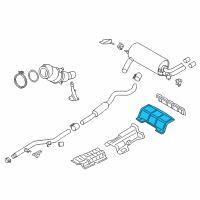 OEM 2015 BMW 228i xDrive Heat Insulation, Rear Silencer, Rear Diagram - 51-48-7-324-366