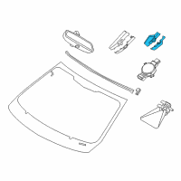 OEM 2016 BMW i8 Set Of Covers Mirror Baseplate Diagram - 51-16-9-323-835