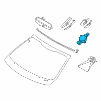 OEM 2015 BMW i8 Sensor Rain/Light/Solar/Misting Over Hud Diagram - 61-35-6-814-596
