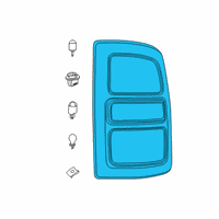 OEM 2019 Ram 2500 Lamp-Tail Diagram - 68409002AD