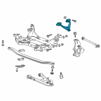 OEM 2015 Chevrolet Corvette Rear Upper Suspension Control Arm Assembly Diagram - 84463637
