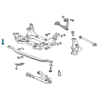 OEM 2015 Chevrolet Corvette Engine Cradle Bolt Diagram - 11611051