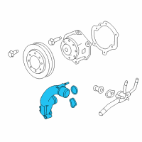 OEM 2021 Buick Enclave Water Outlet Diagram - 12622596